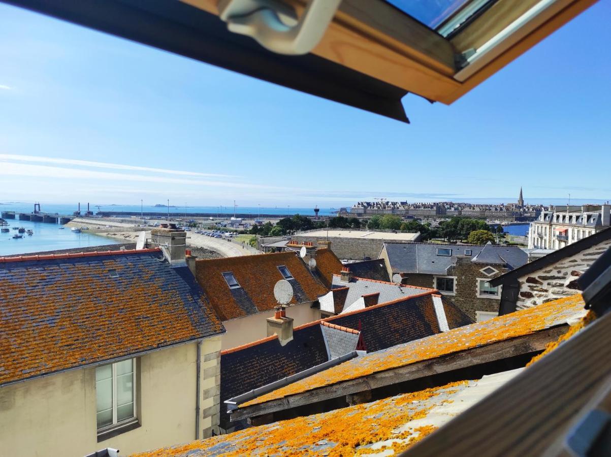 Appartement Saint Malo Vue Sur Mer Et Sur Intra Muros, Ferry, Plage Et Commerces A 50 M Zewnętrze zdjęcie