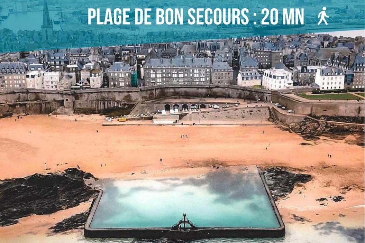 Appartement Saint Malo Vue Sur Mer Et Sur Intra Muros, Ferry, Plage Et Commerces A 50 M Zewnętrze zdjęcie