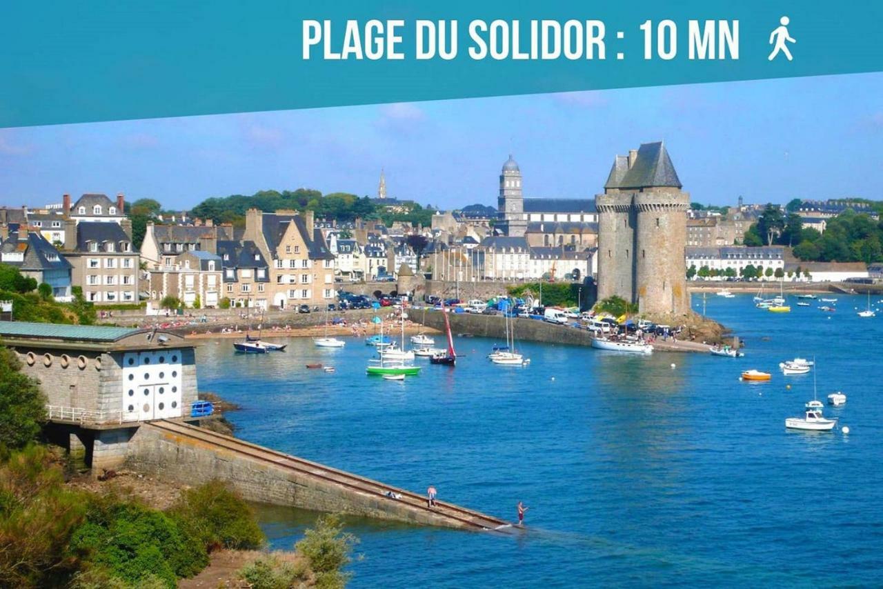 Appartement Saint Malo Vue Sur Mer Et Sur Intra Muros, Ferry, Plage Et Commerces A 50 M Zewnętrze zdjęcie