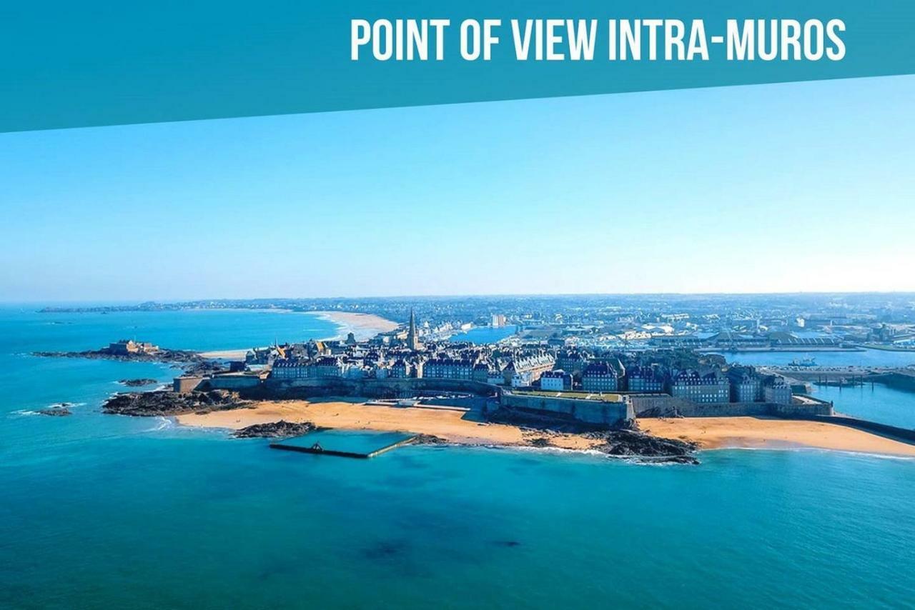 Appartement Saint Malo Vue Sur Mer Et Sur Intra Muros, Ferry, Plage Et Commerces A 50 M Zewnętrze zdjęcie